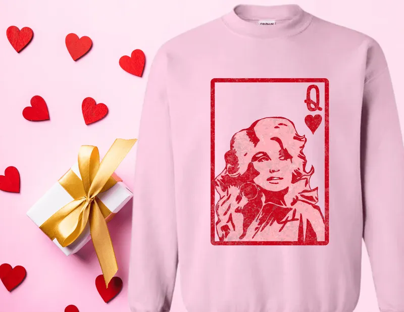 Pink Queen Dolly crewneck